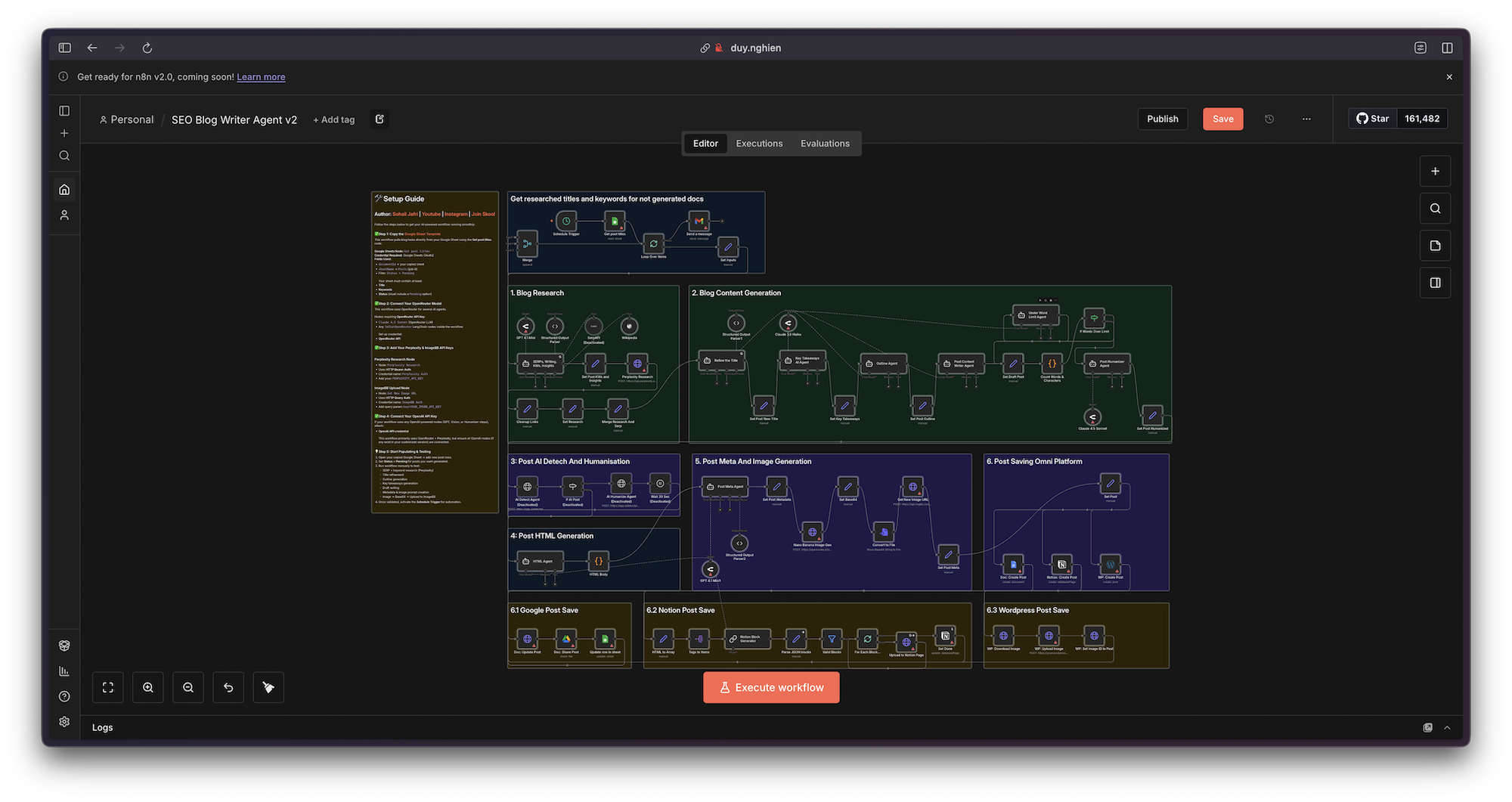 Cover image for Hướng dẫn xây dựng hệ thống tự động hóa viết blog bằng n8n